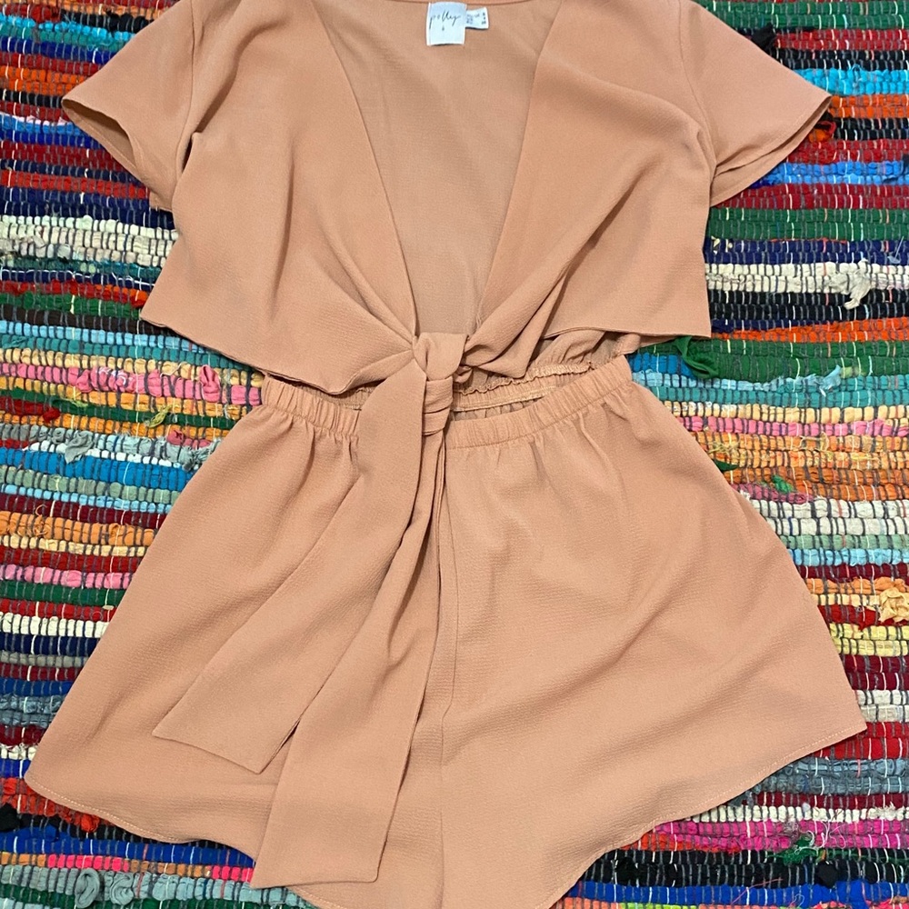 PRINCESS POLLY MAUVE ROMPER SIZE 4